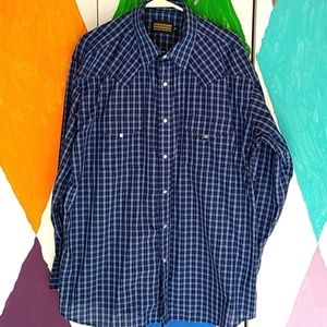 Men's panhandle slim Western Wear long-sleeve